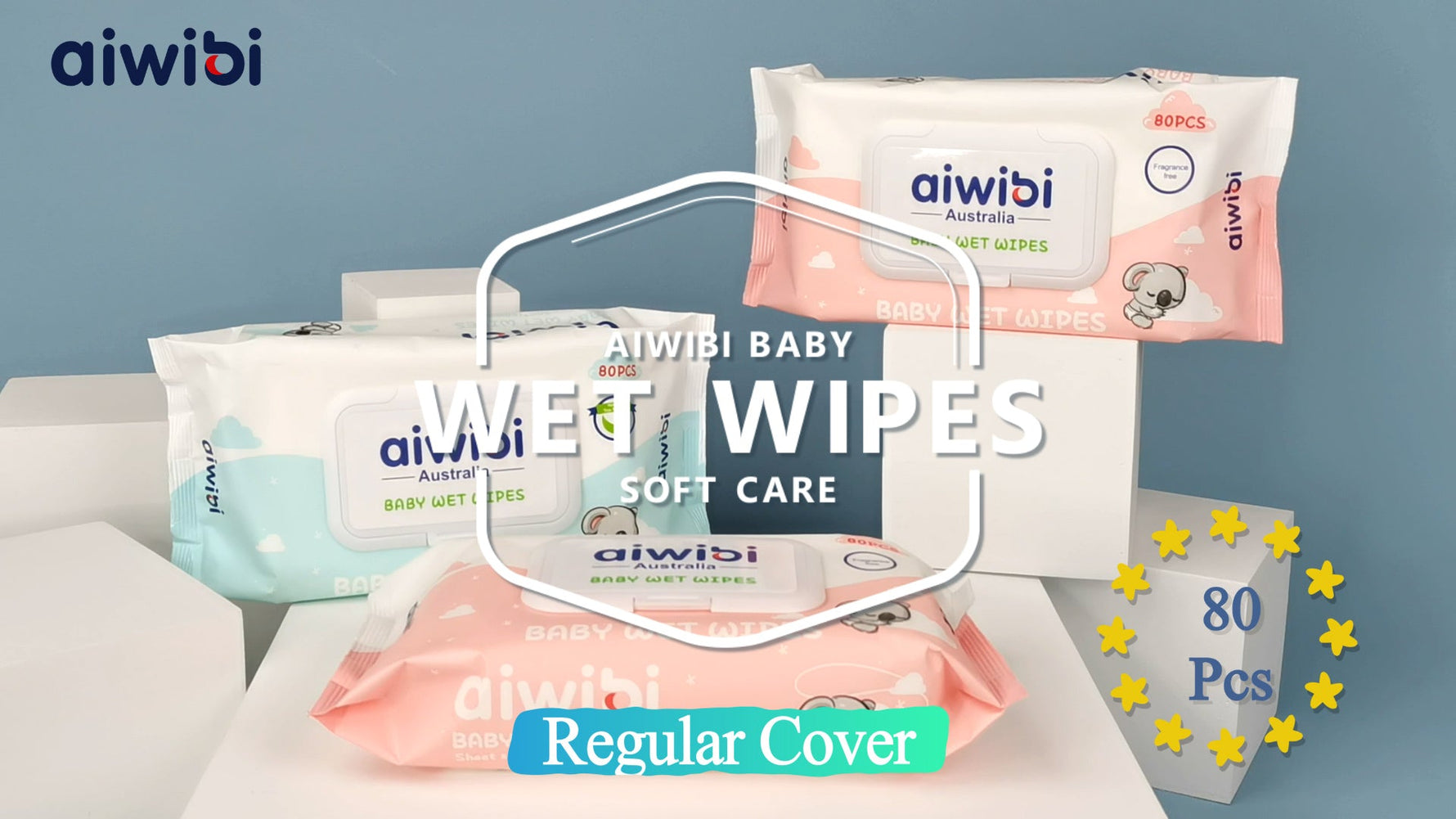 Aiwibi | Toallitas Húmedas De Cobertura Normal 80 Unidades