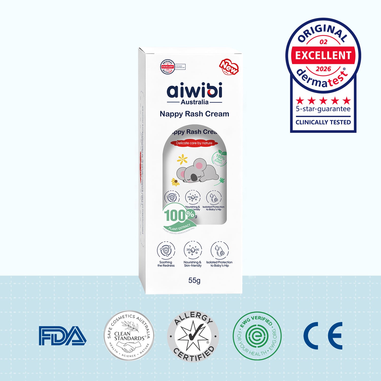 Crema para Irritaciones por Pañal Aiwibi 55ml