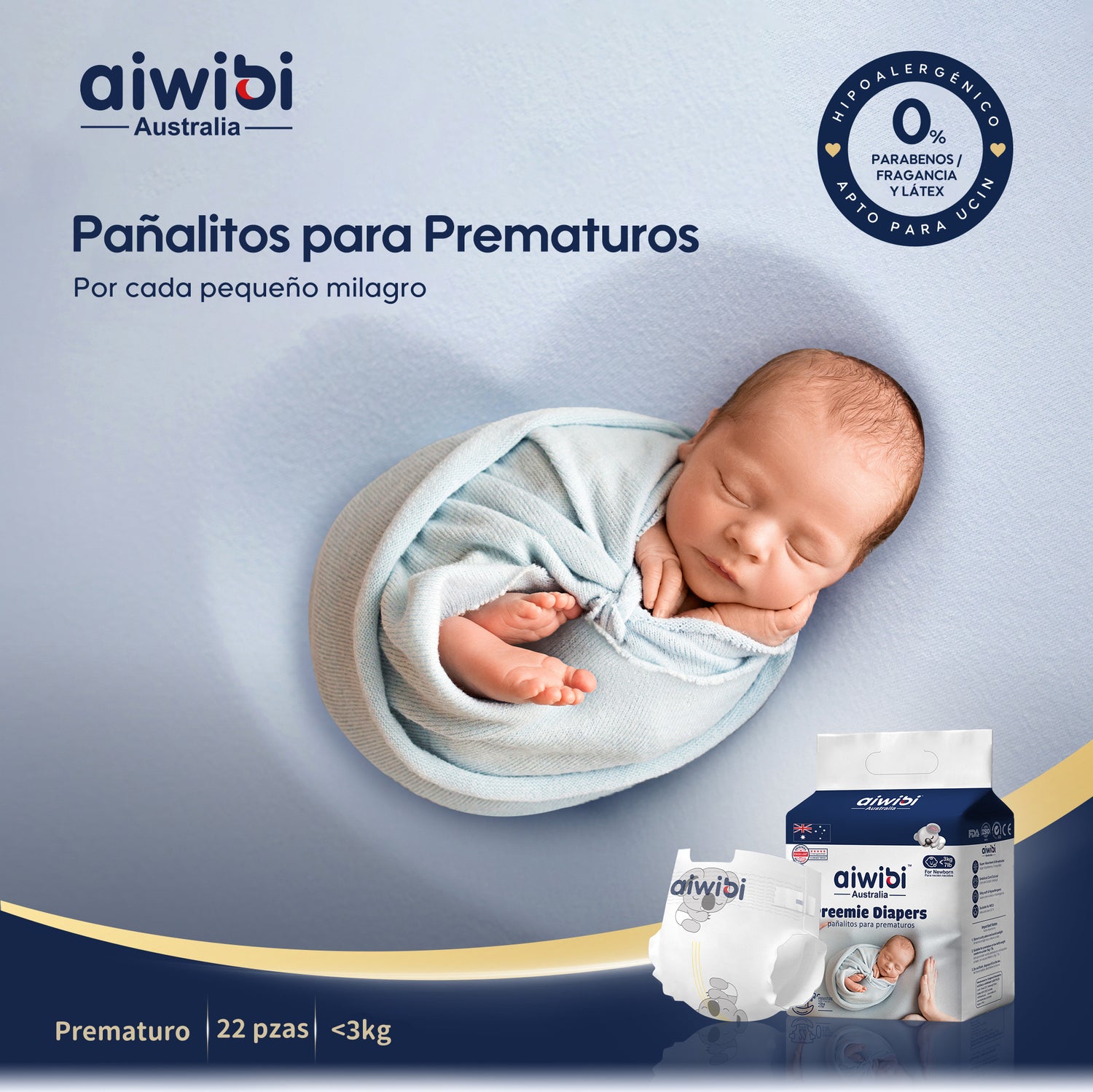 Pañales para bebés prematuros