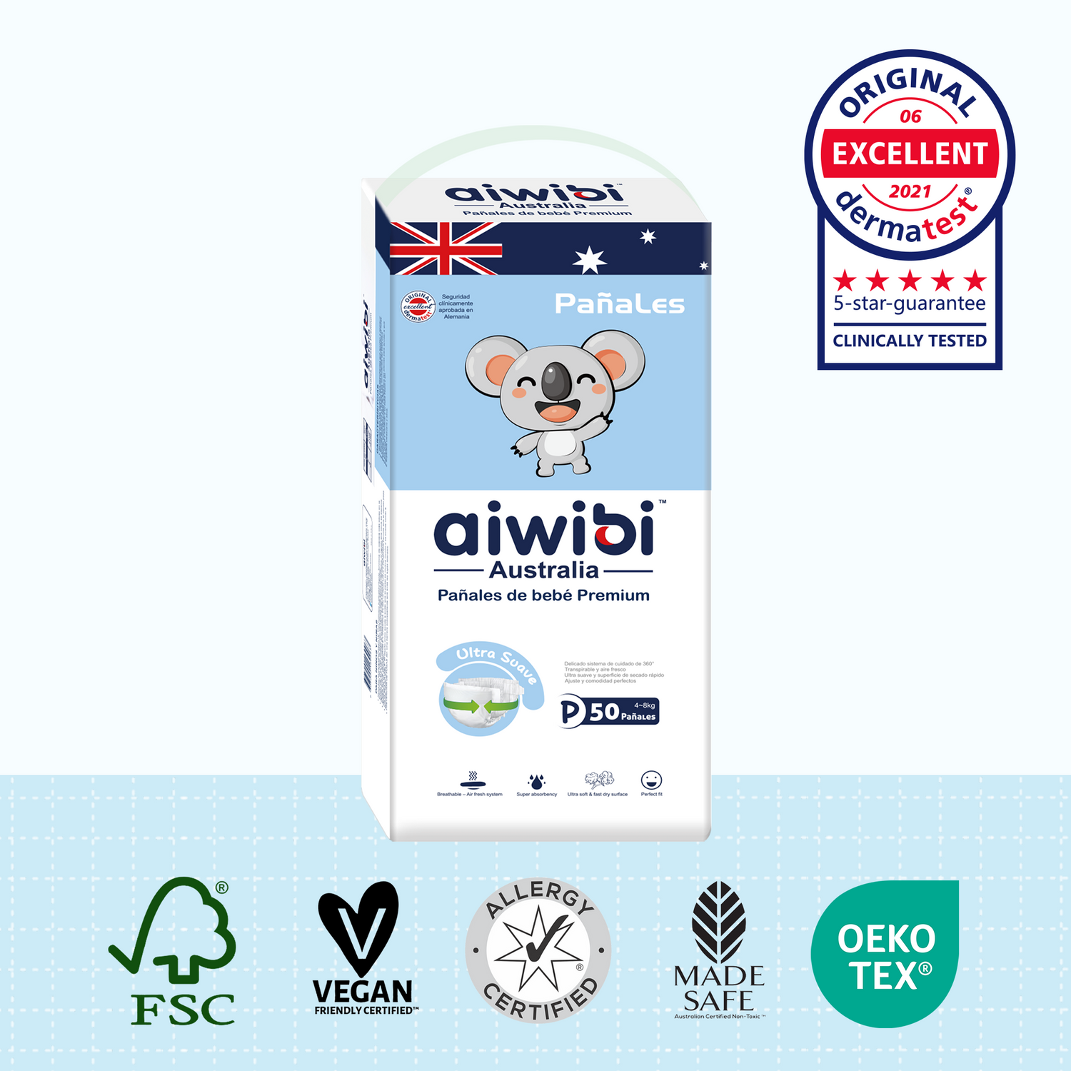 Pañales desechables para bebés Comfort Soft Premium Natural