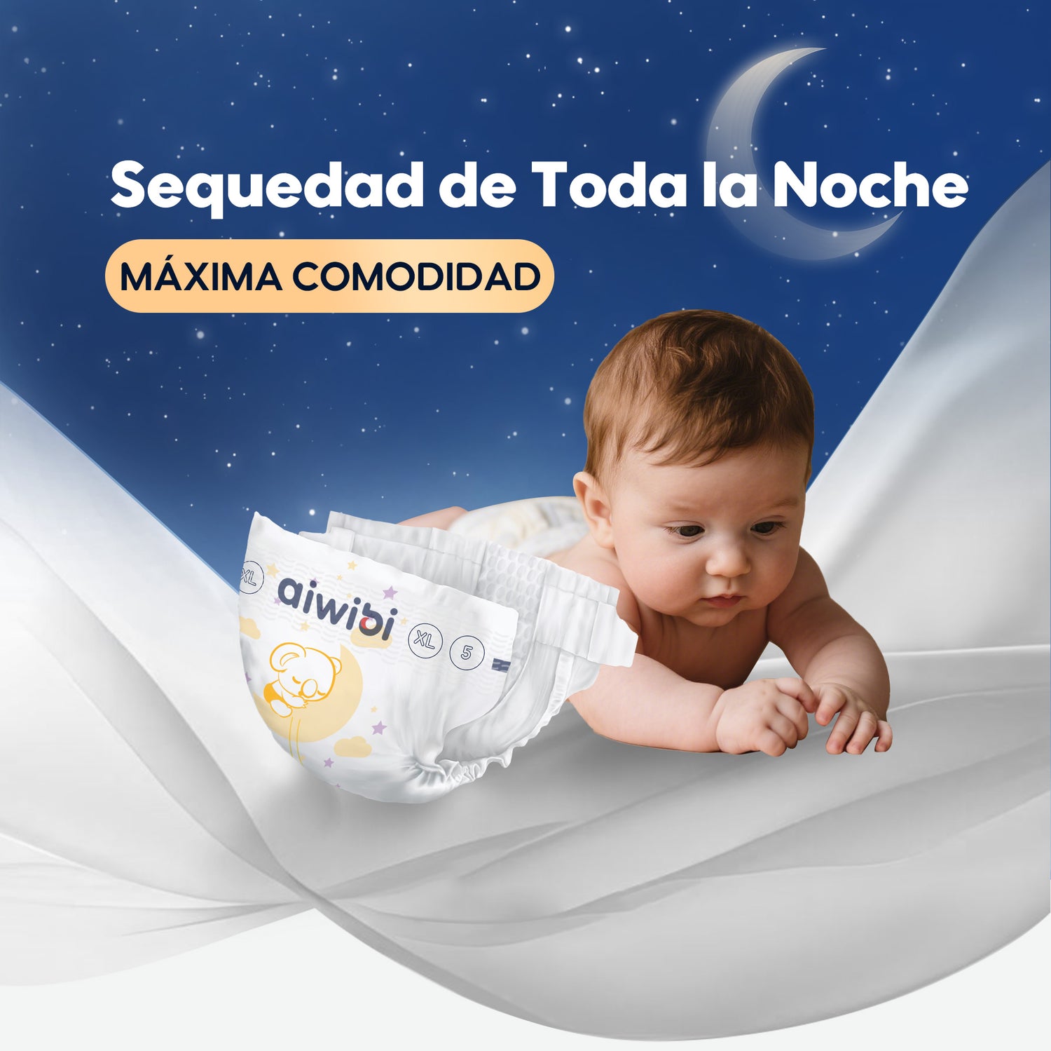 1 Paquete de Pañales para Bebés Máxima Comodidad