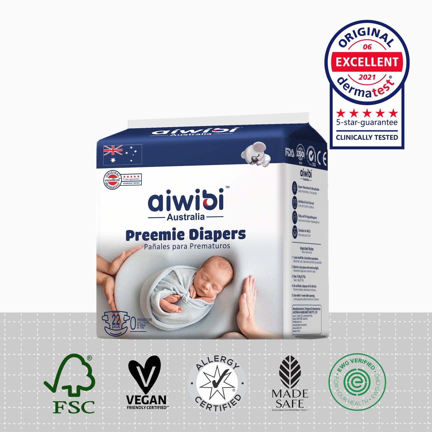 Pañales para bebés prematuros