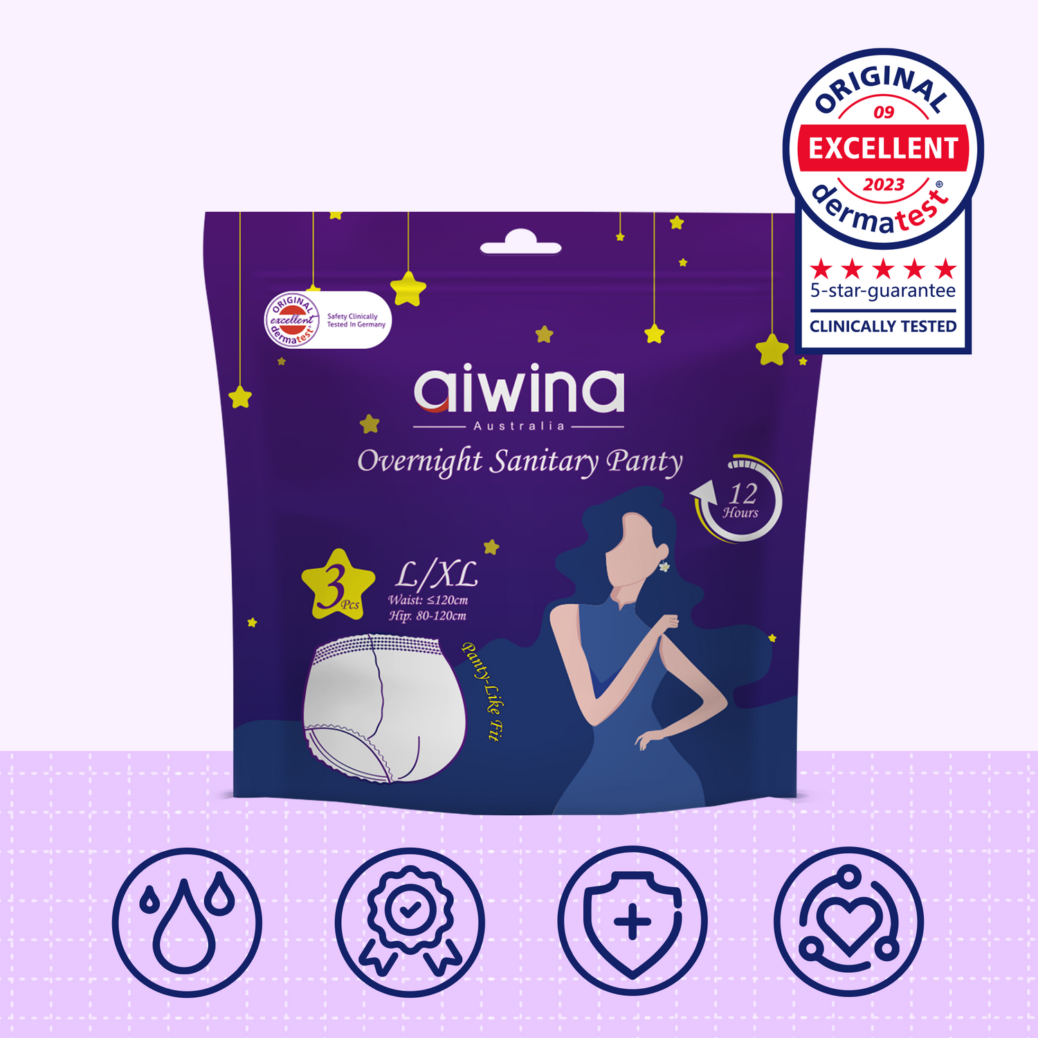 Ropa interior higiénica durante la noche Talla L/XL