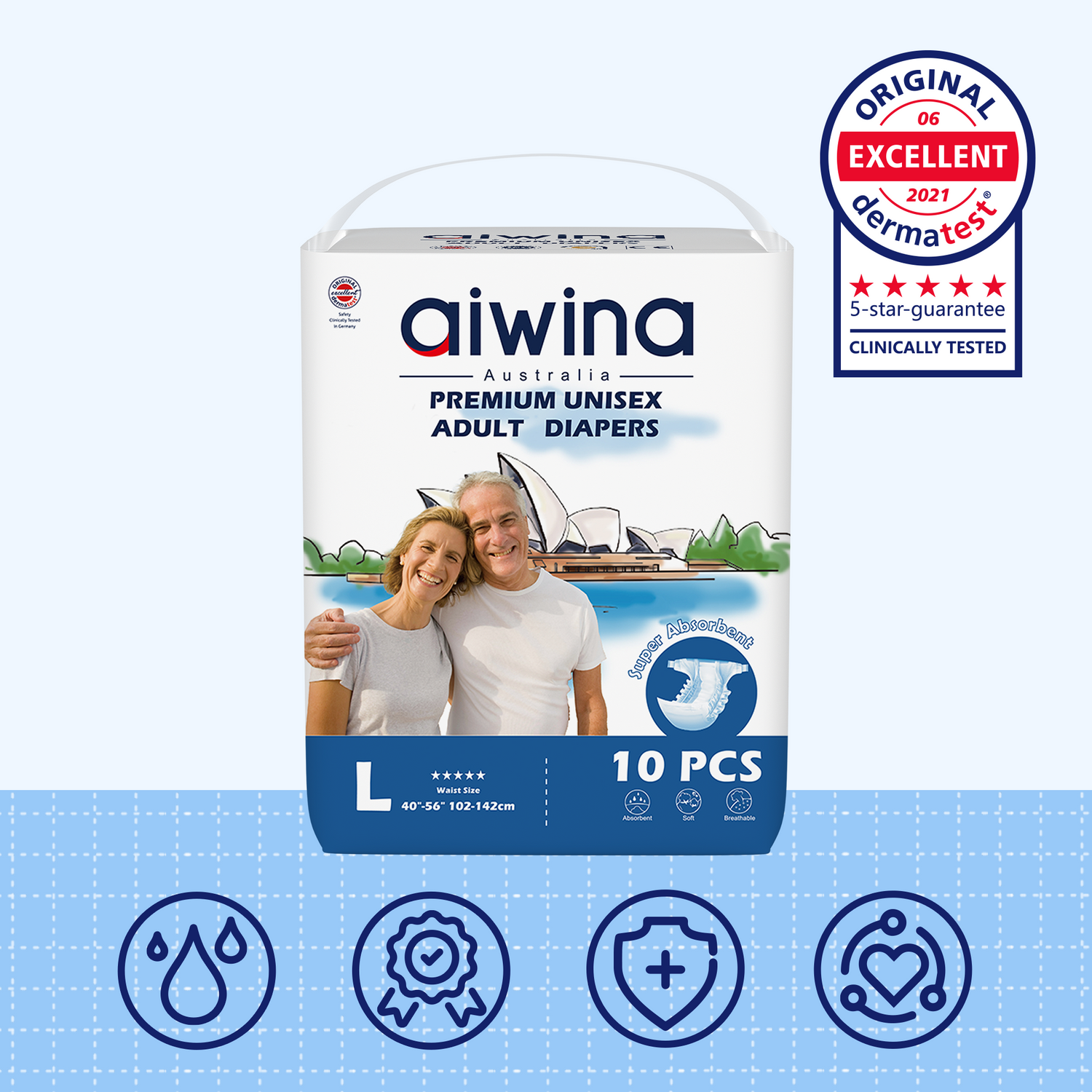 Pañales para Adultos Neutros de Alto Nivel Talla L