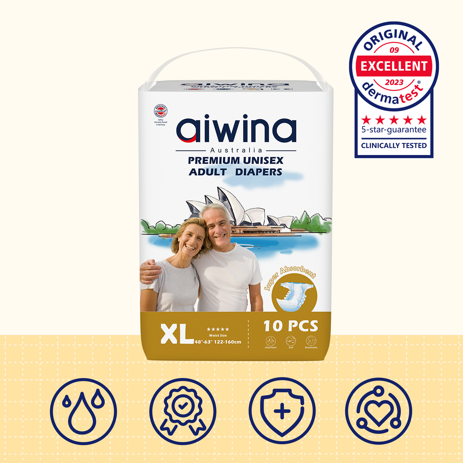 Pañales para Adultos Neutros de Alto Nivel Talla XL