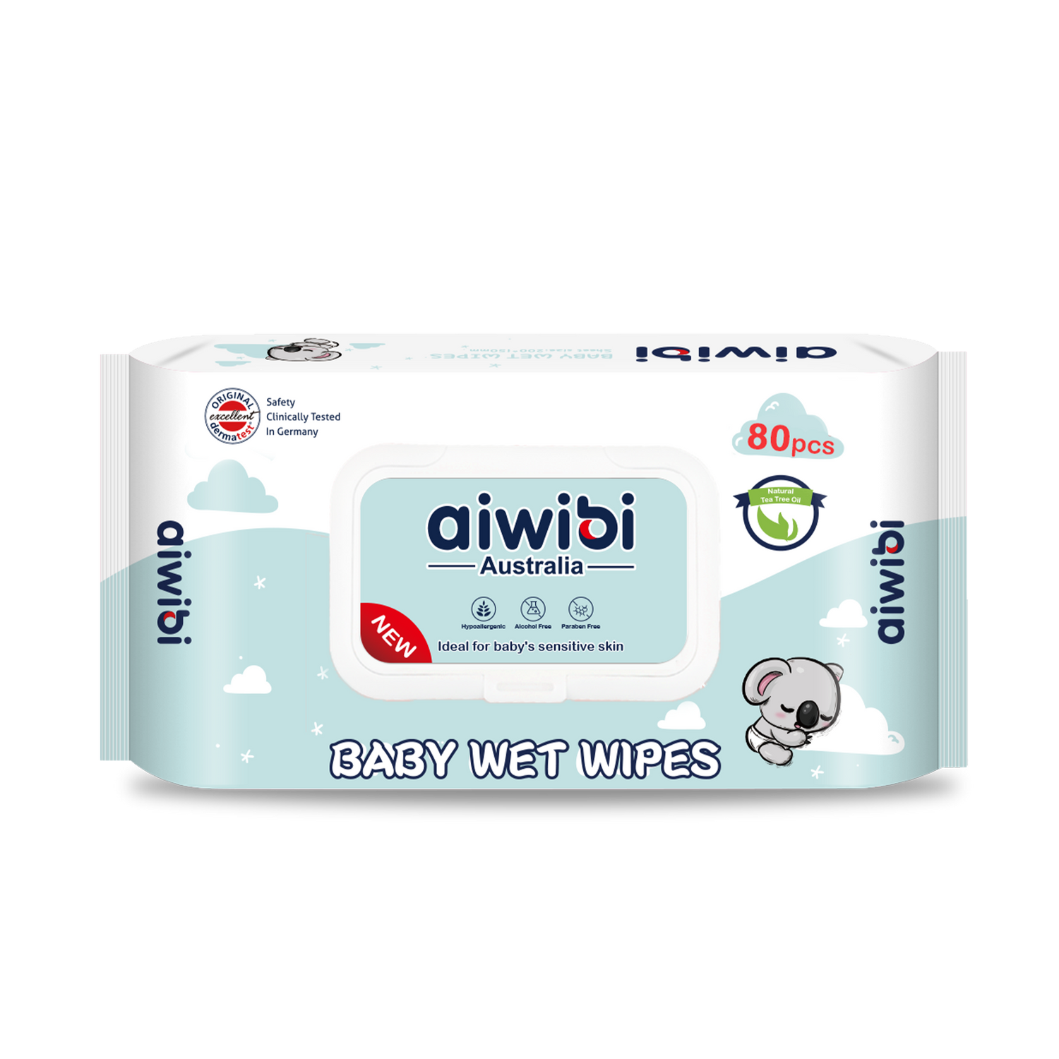 Toallitas de Cuidado Sensibles Gentle Soft 80Pzs