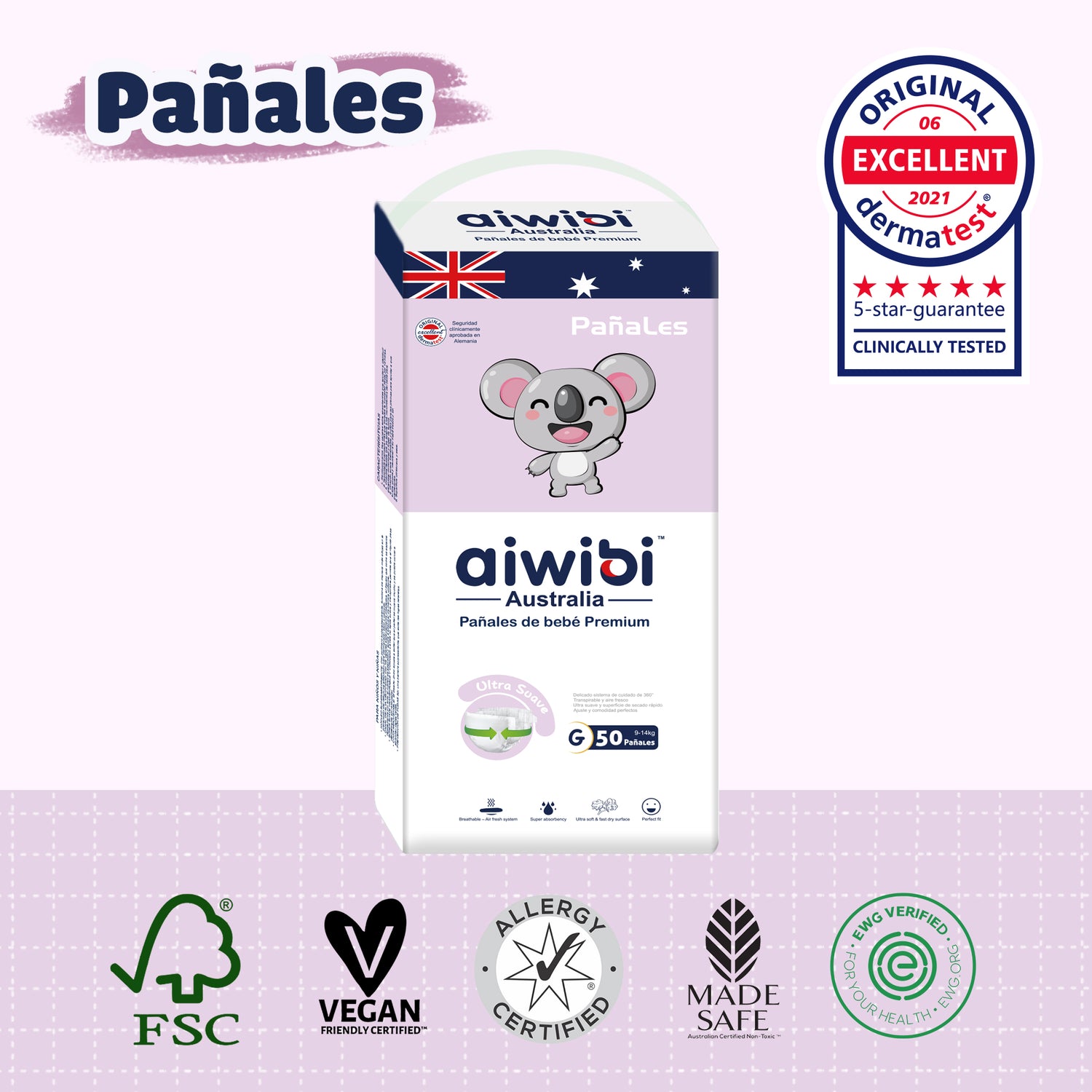 Pañales desechables para bebés Comfy Soft Talla G