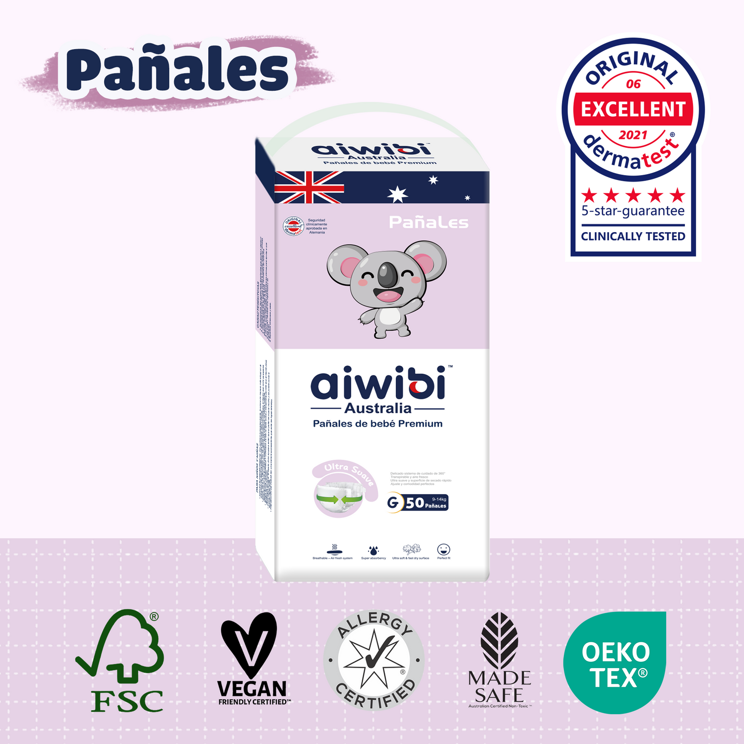 Pañales desechables para bebés Comfy Soft Talla G