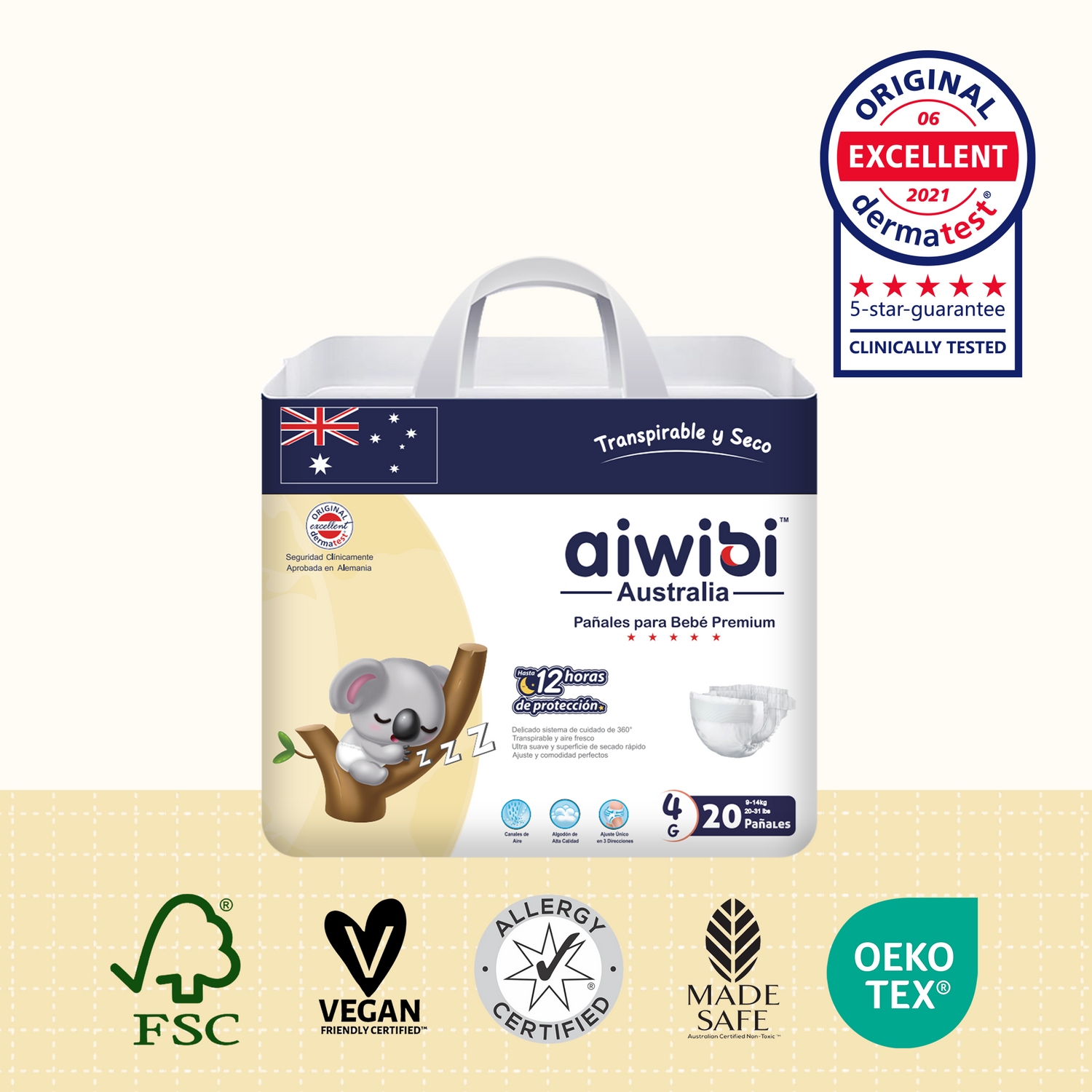 Pañales desechables para bebés Paquete Pequeño Talla G