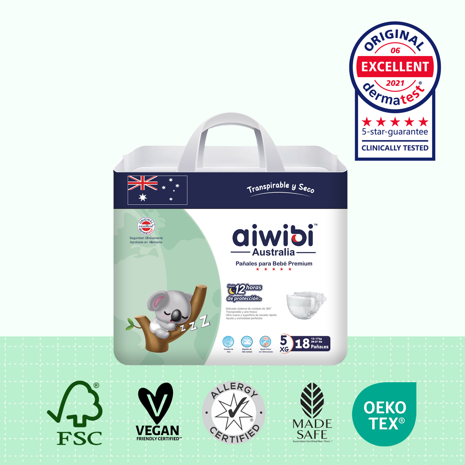 Pañales desechables para bebés Paquete Pequeño Talla XG