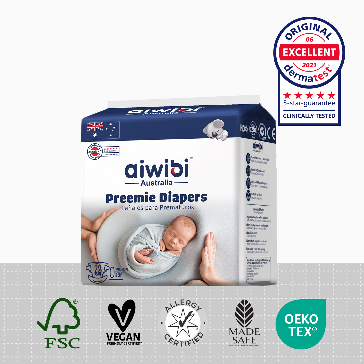 Pañales para bebés prematuros